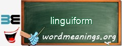 WordMeaning blackboard for linguiform